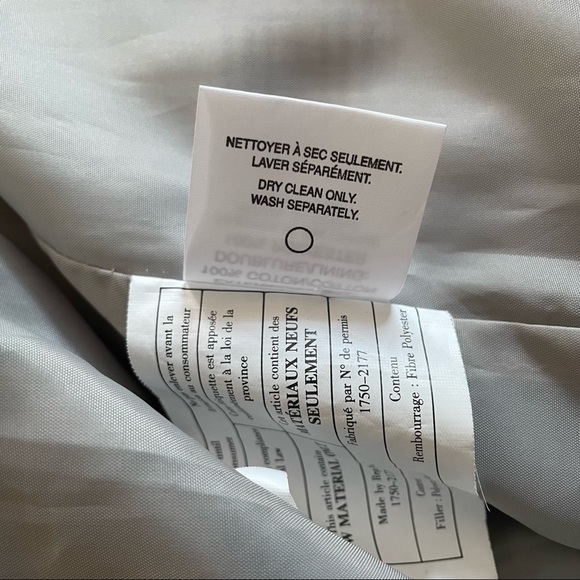 Smart Set XS grey plaid trench coat preppy tweed prepcore regencycore coquette - Picture 9 of 11